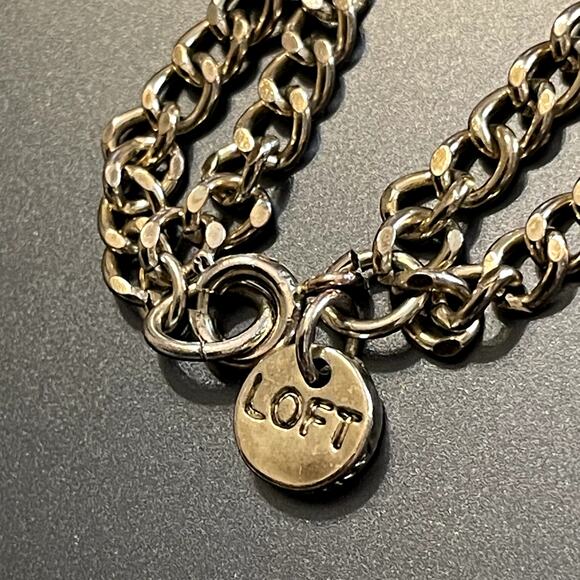 LOFT Tiered Double Strand Beaded Necklace - Picture 6 of 7